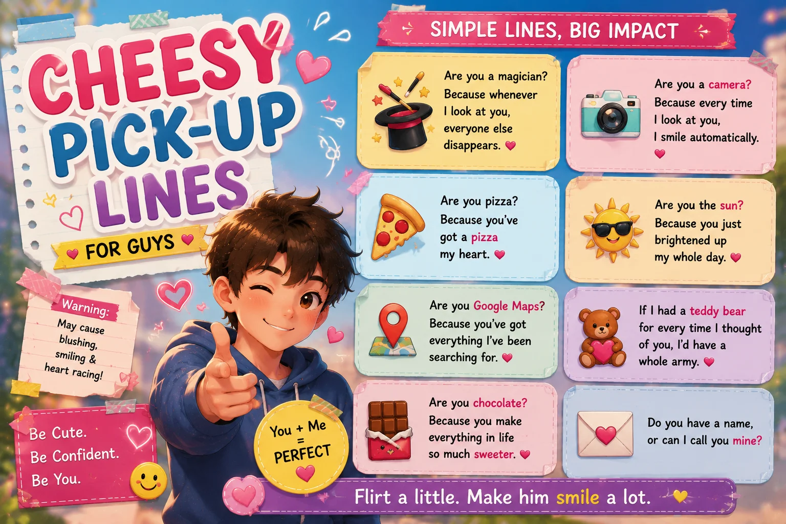 Cheesy But Cute Pickup Lines for Text Messages