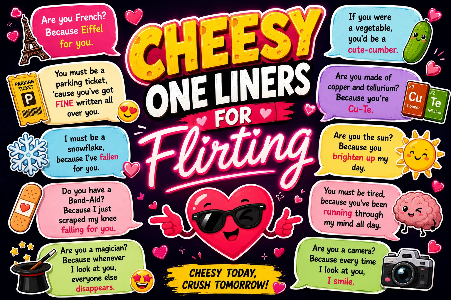 Romantic Cheesy One Liners for Flirting That Feel Sweet