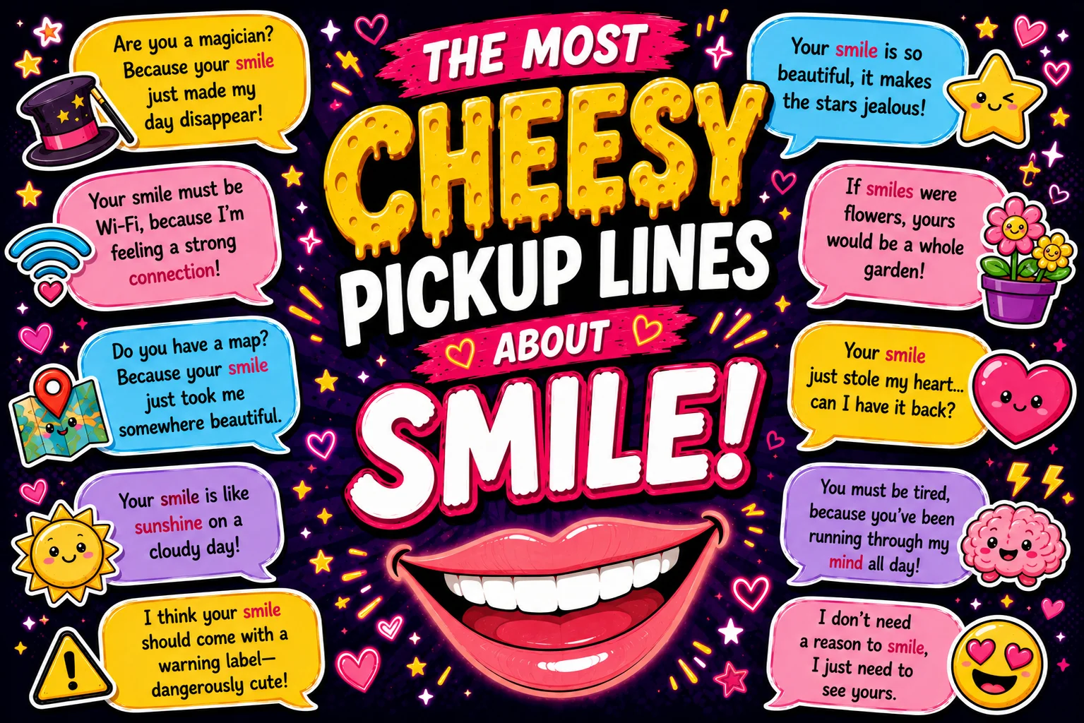 Smooth Pickup Lines About Smile