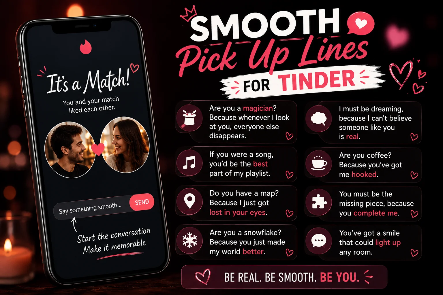 Smooth Pickup Lines for Tinder