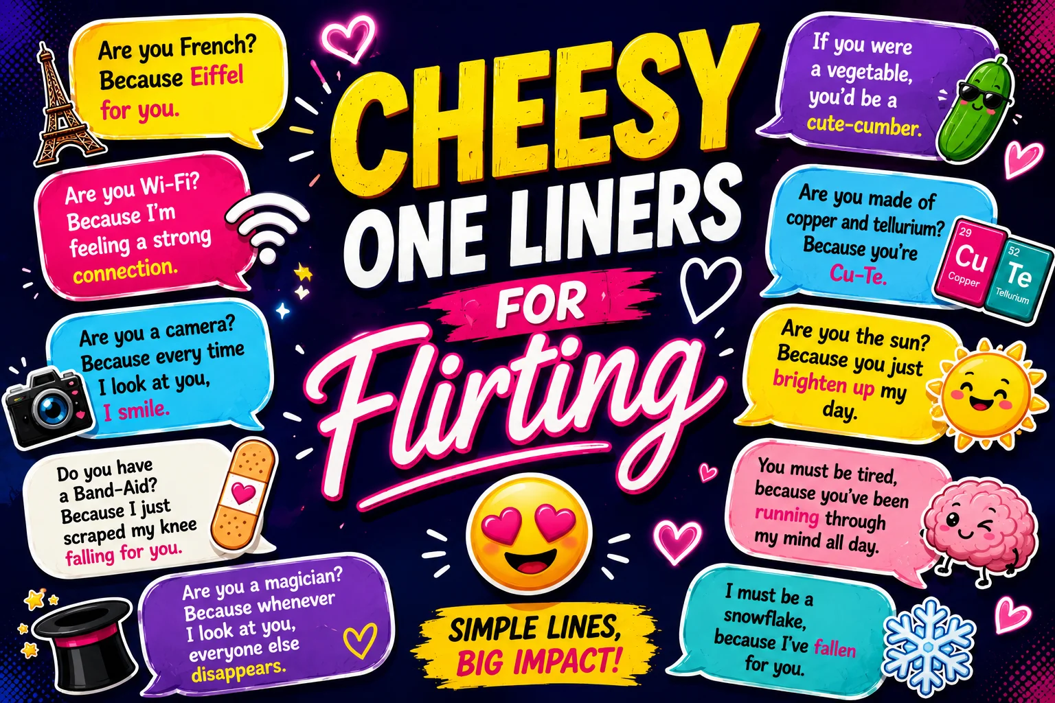 cheesy one liners for flirting