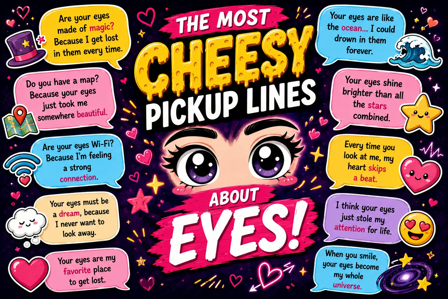 cheesy pickup lines about eyes