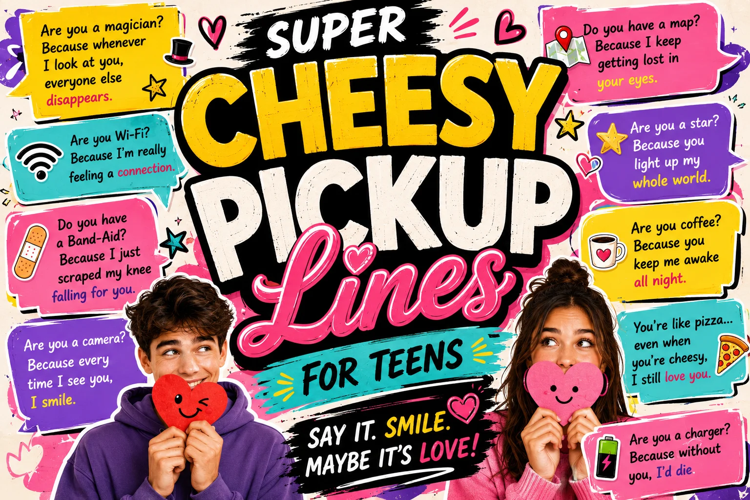cheesy pickup lines for teens