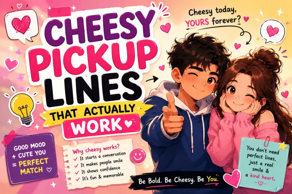 235+ Powerful Cheesy Pickup Lines That Actually Work and Get Real Smiles 😏🔥