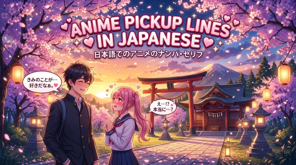 Best Anime Pickup Lines in Japanese That Sound Cute, Flirty, and Romantic 2026 ❤️