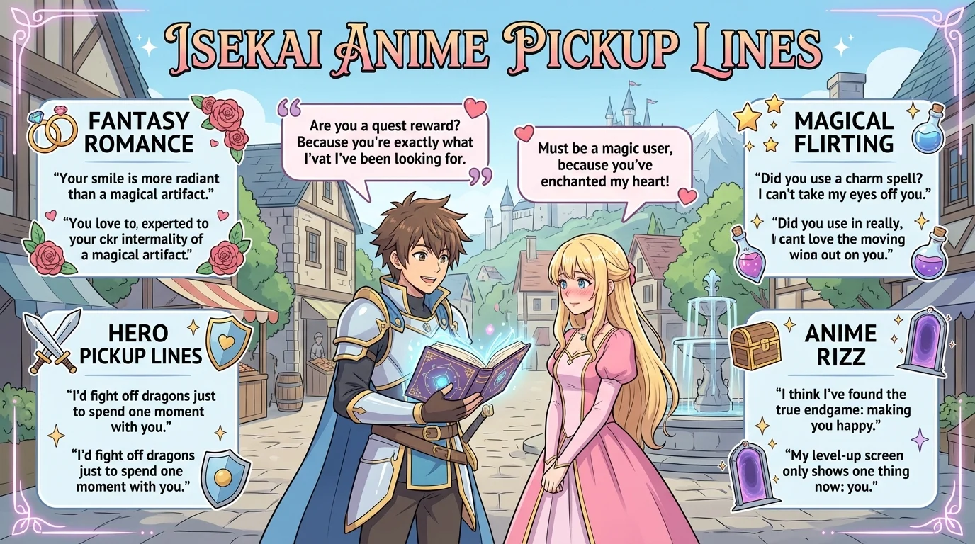 Isekai Anime Pickup Lines