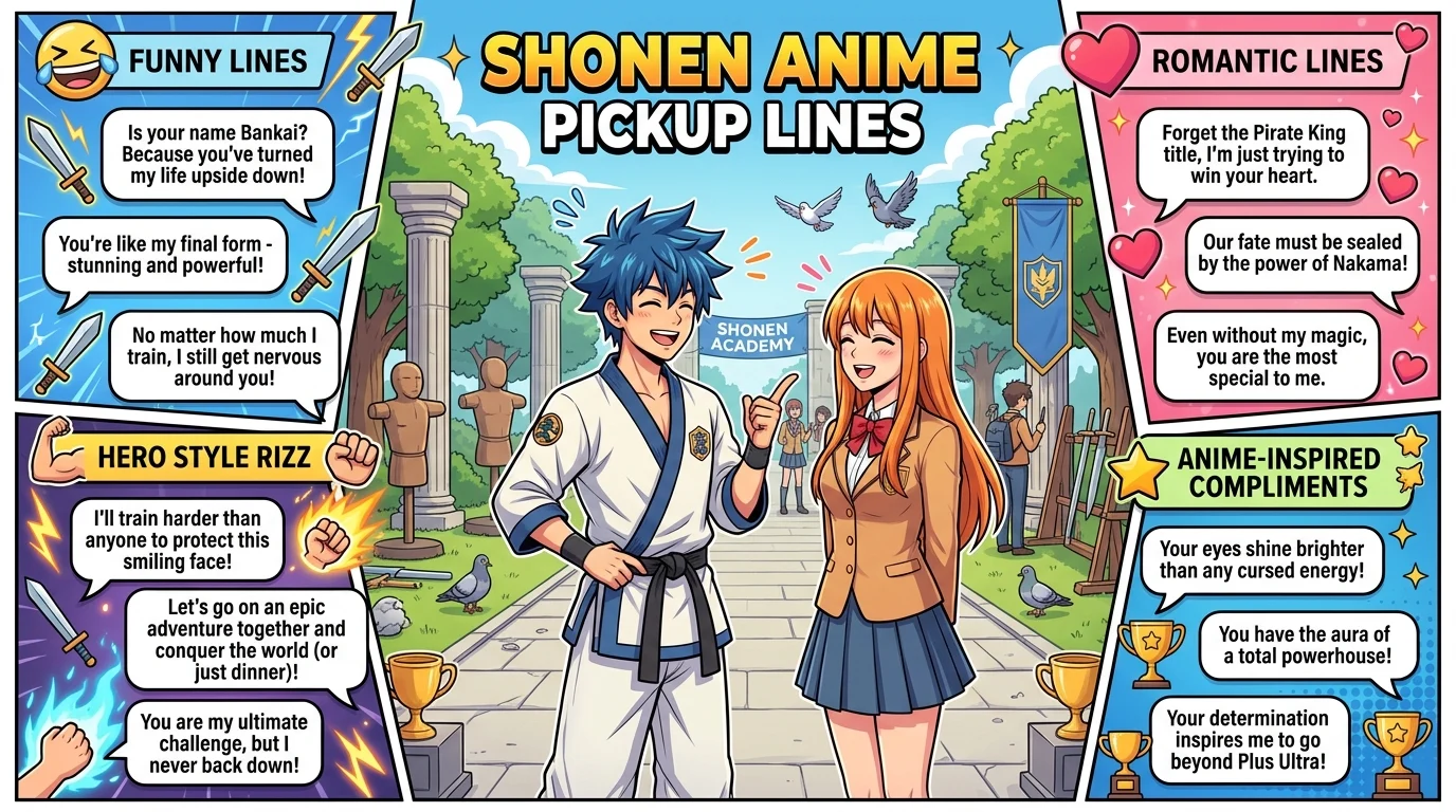 One-Word and Short Shonen Anime Replies