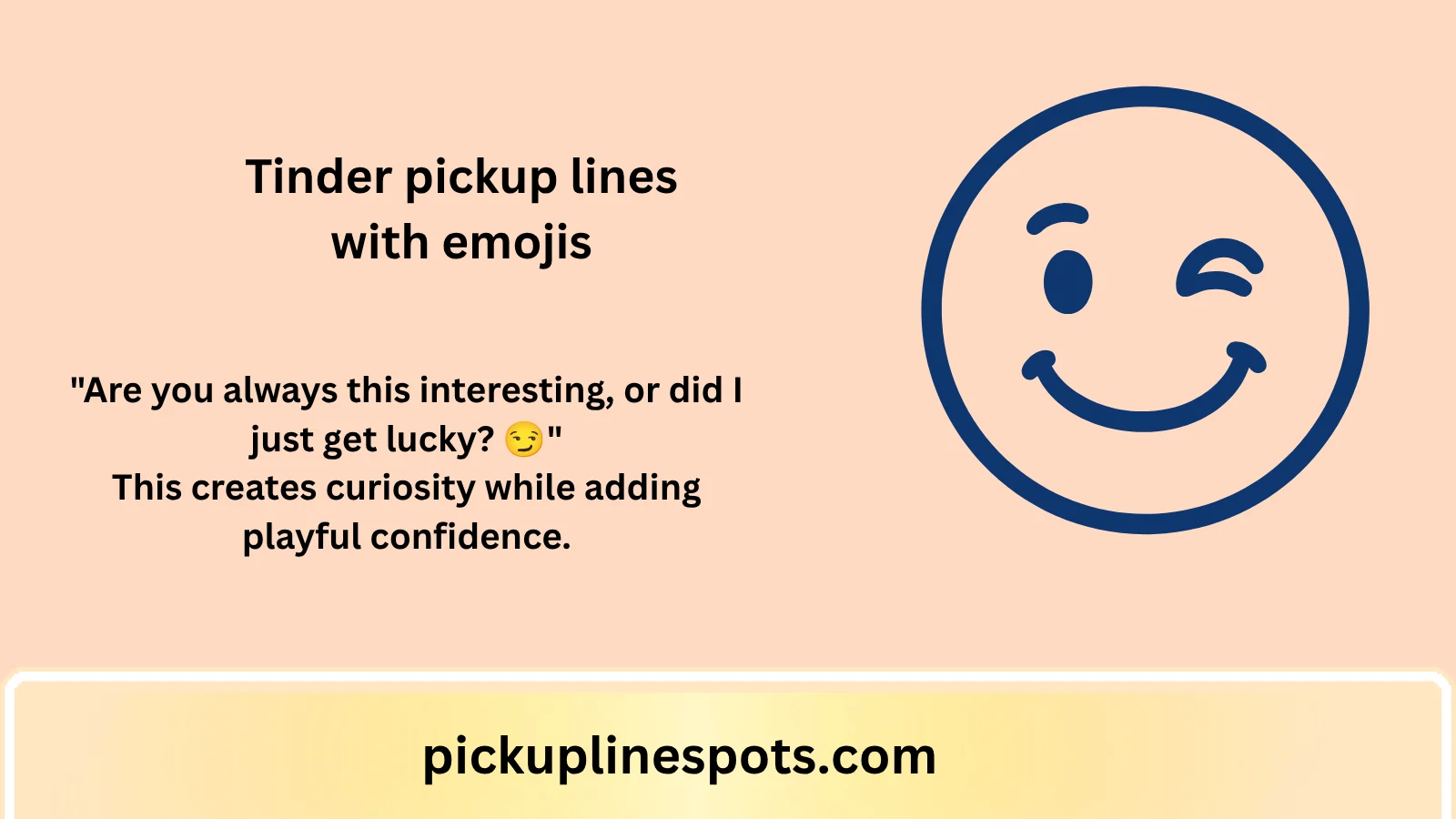 Tinder pickup lines with emojis