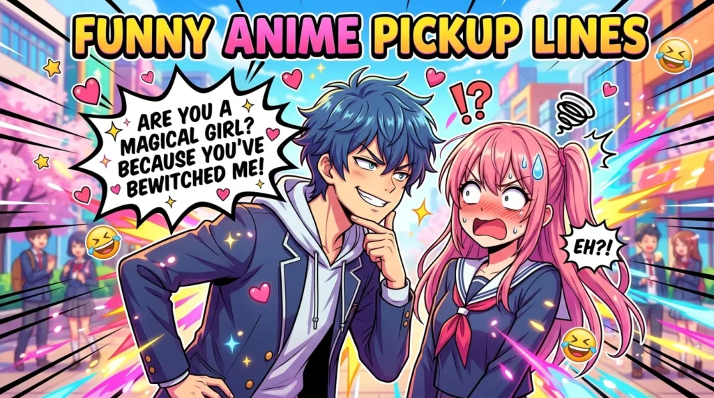 150+ Funny Anime Pickup Lines That Are Surprisingly Hilarious & Cute 2026 😂❤️